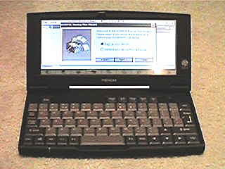 LG Phenom with the cover open